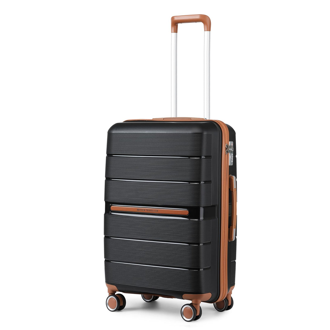 British Traveller Reisekoffer Mittelgross Koffer Trolleys Mittelgross Hartschalenkoffer 100% PP Hand