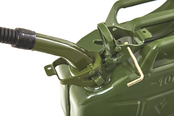 BW® Ausgiesser flexibel für Metall Benzinkanister 5/10 / 20 Liter – 25cm Flex Spout inkl. Halterung