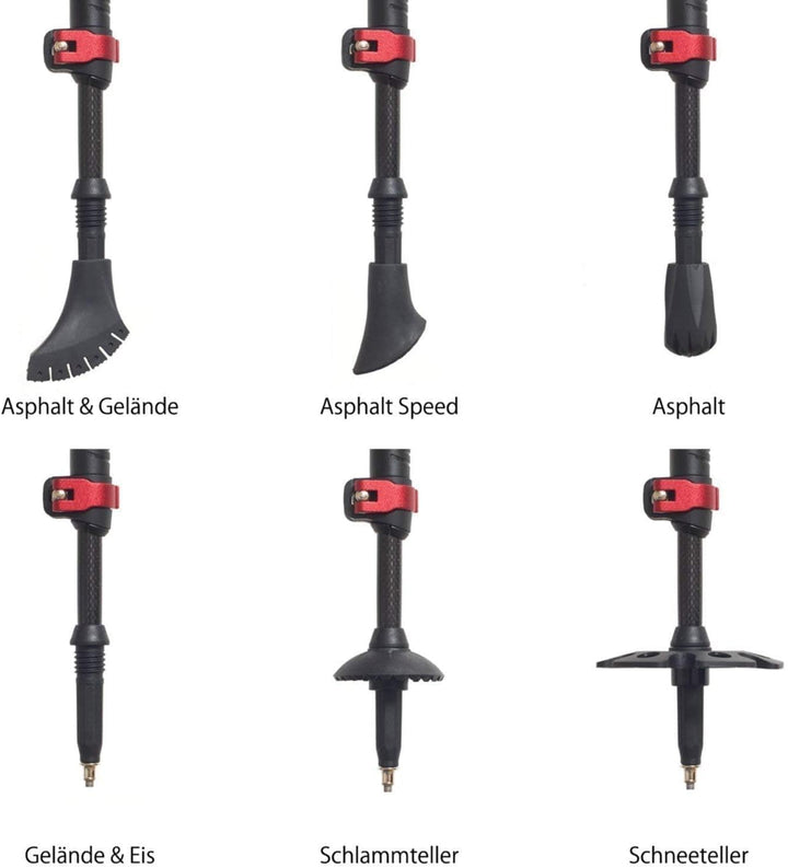 Steinwood Premium Carbon Wanderstöcke - Trekkingstöcke - extra leicht, verstellbar mit Teleskop und
