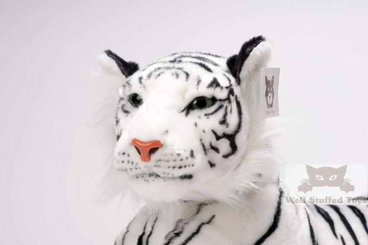 Deluxe Paws Realistischer, lebensechter, gefüllter Plüsch Weisser Tiger Weiches Spielzeug 100cm 40