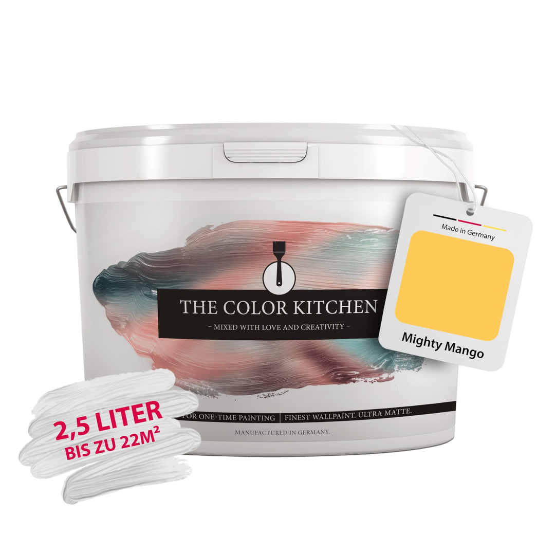 A.S. Création THE COLOR KITCHEN kräftige Wandfarbe - Malerfarbe für farbenfrohe Räume - matte Innenf
