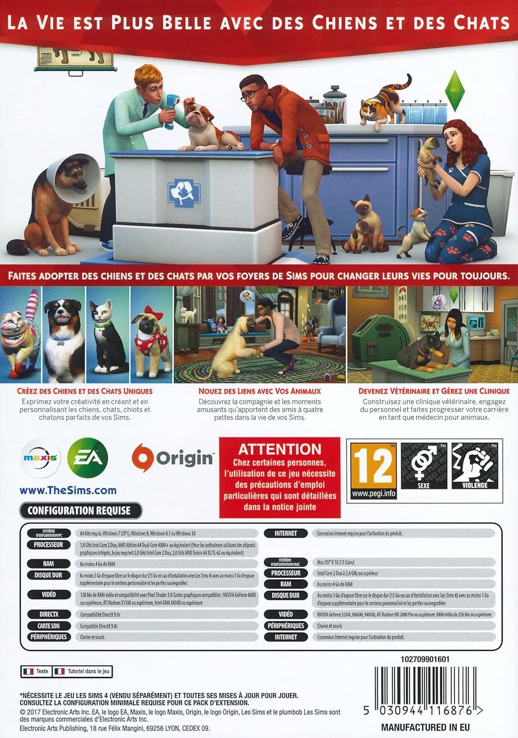 Sims 4 Chiens et Chats – PC-CD