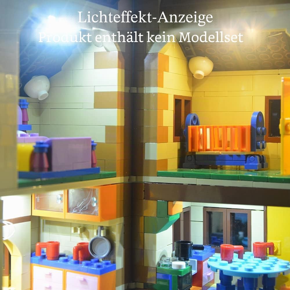 GEAMENT LED Licht-Set Kompatibel mit Lego Das Simpsons Haus (The Simpsons House) - Beleuchtungsset f