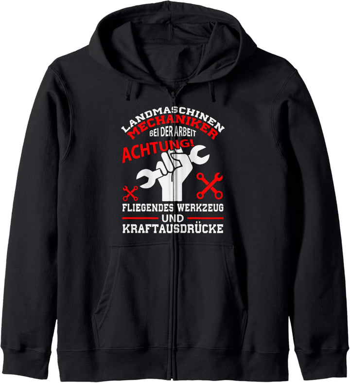 Landmaschinenmechaniker Sprüche Bauer Geschenk für Herren Kapuzenjacke