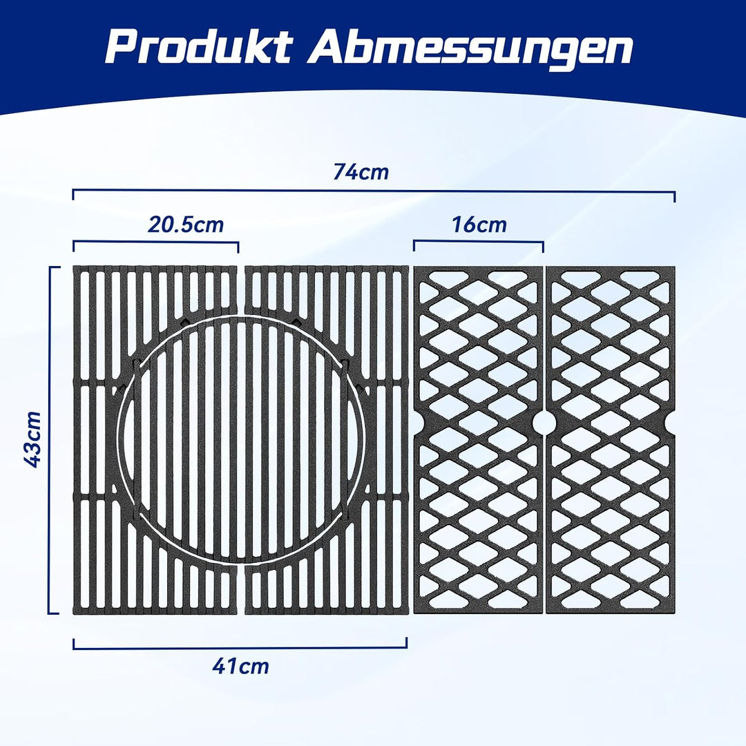 Switch Grid Rost-in-Rost System Grillrost Gusseisen, Gusseisen
