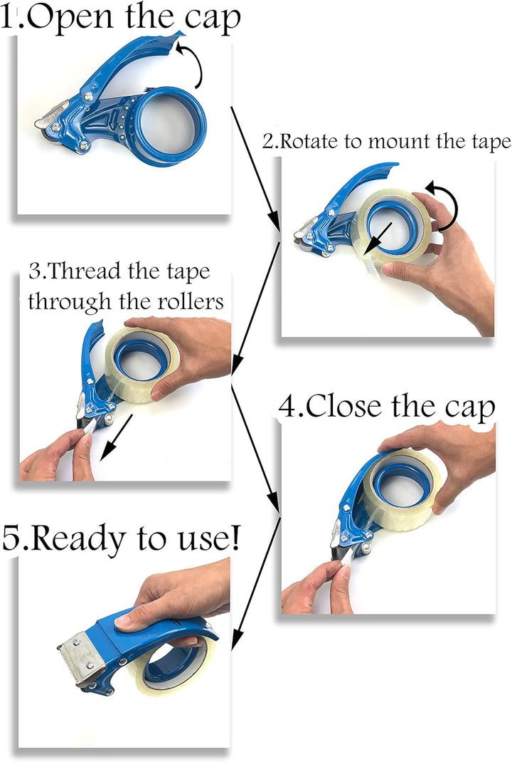 Handheld Klebebandabroller, mit extra Klinge Verpackung Karton fadensiegelung Cutter, 48 mm/50 mm (5