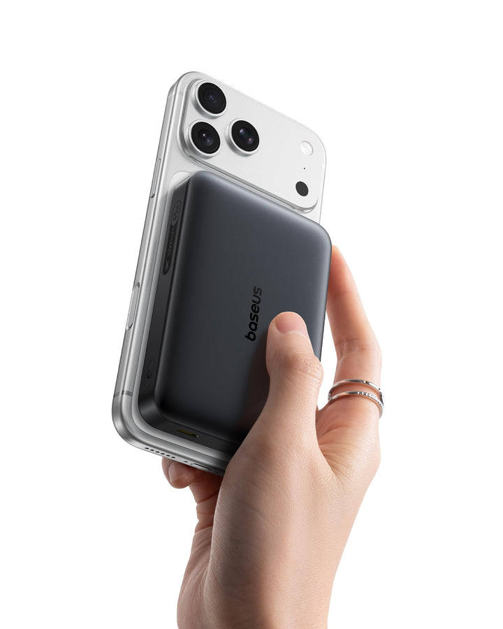 Baseus EnerFill FM21 Qi2.2 25W Magsafe Powerbank, 10000mAh Power Bank Magnetische, PD USB C 45W Schn