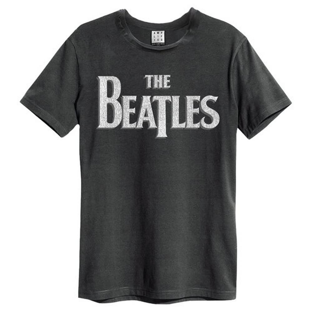 Amplified Mens The Beatles Logo Charcoal T Shirt CHARCOAL Extra Extra Large - Charcol