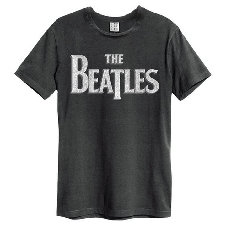 The Beatles Drop T Logo T Shirt, Charcoal