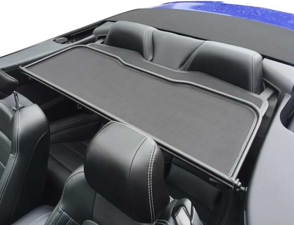 Aperta Windschott passend für Ford Mustang MK6 100% Passgenau OEM Qualität Schwarz Windstop Windabwe