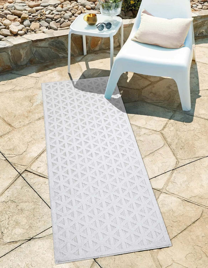 carpet city In-& Outdoor Teppich - Läufer 80x250 cm - für Innen-& Aussenbereich - Wetterfest Balkon-