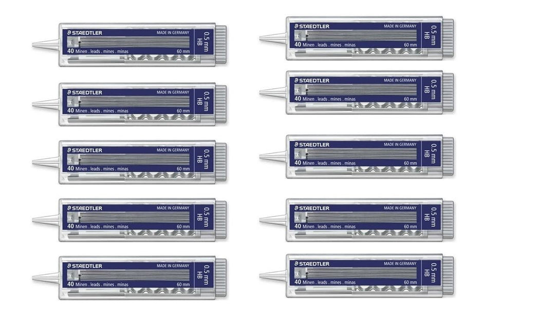 STAEDTLER 255 05-HB Mars Micro Feinminen 40 Stück Minendurchmesser 0.5 mm, HB