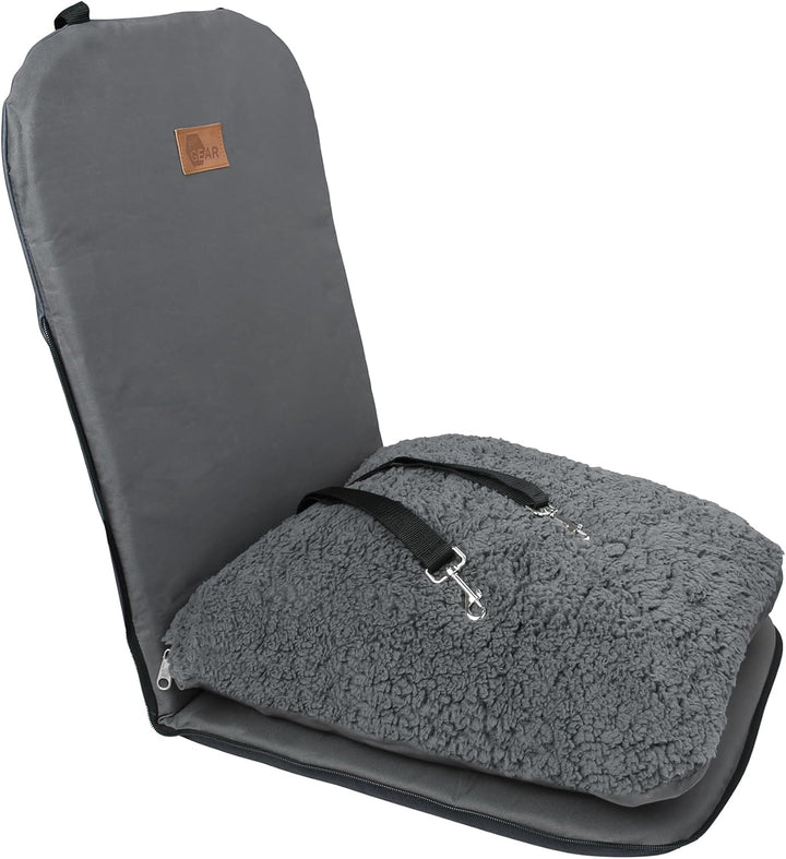 your GEAR Frontera Hundeautositz – Orthopädisches Hundebett & Hundekorb für Auto mit Sicherheitsgurt