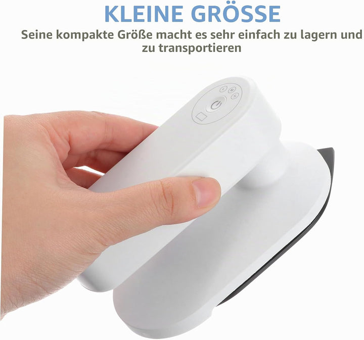 Toyvian Tragbares Mini Handheld Elektrisches Bügeleisen Kabellos für Heim und Reise Praktisches Garm