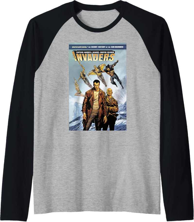 Marvel Invaders The Secret History Of Namor Comic Book Cover Raglan