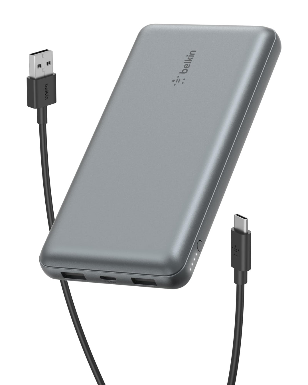 Belkin tragbares USB-C-Ladegerät, 20.000mAh, 20K Powerbank mit USB-C-EIN-/Ausgang und 2 USB-A-Anschl