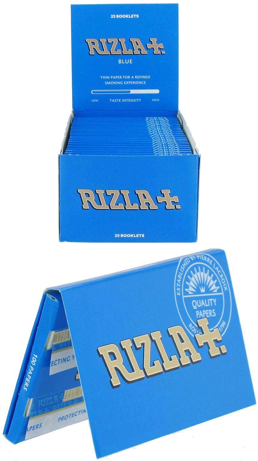Rizla + Blau Zigarettenpapier, 25 Heftchen