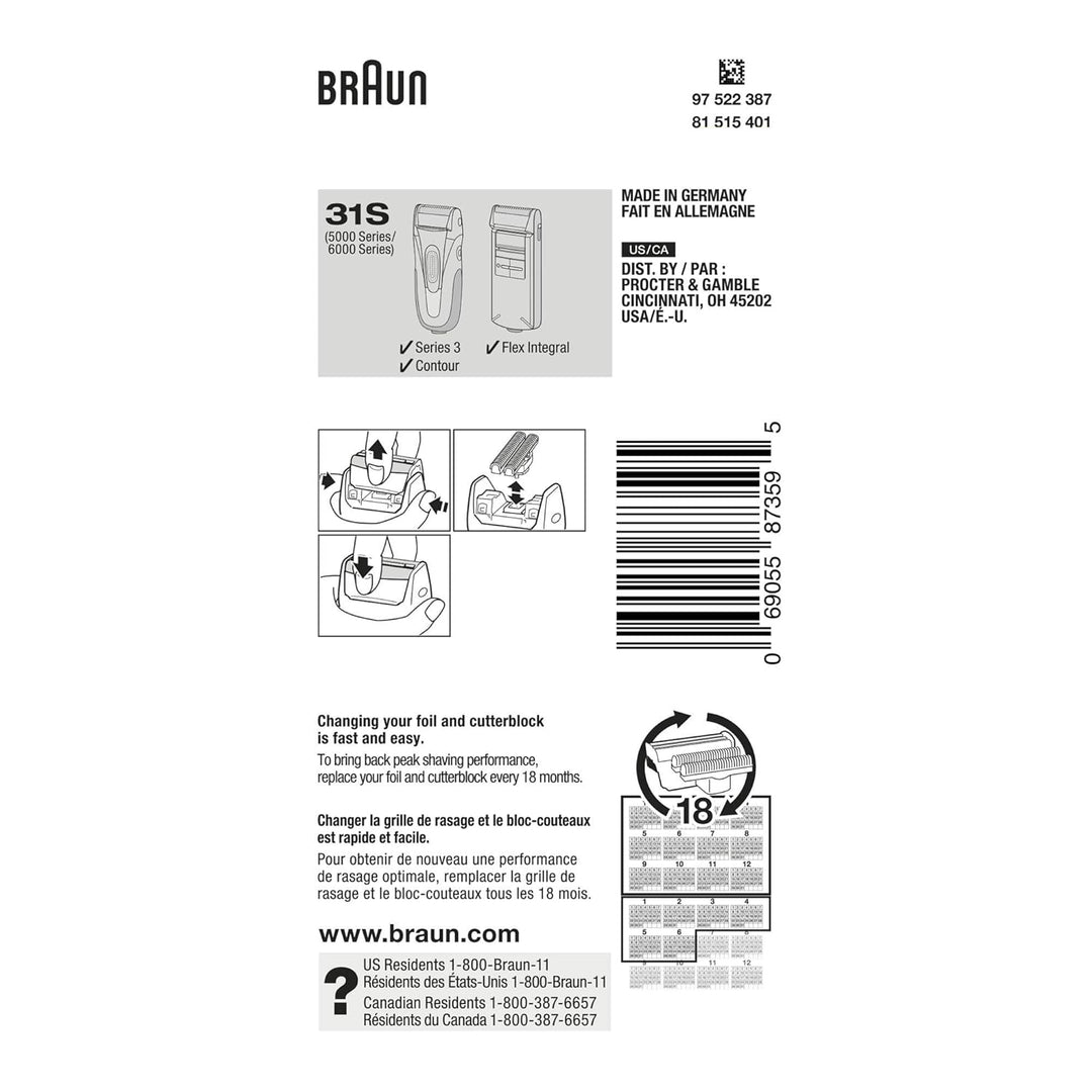 Braun Series 3 31S Kopf, 31S