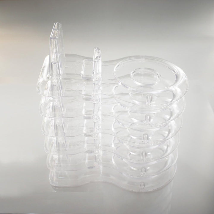 Artliving Staffelei-Ständer für Teetassen und Untertasse, transparent, 6 Stück, 6