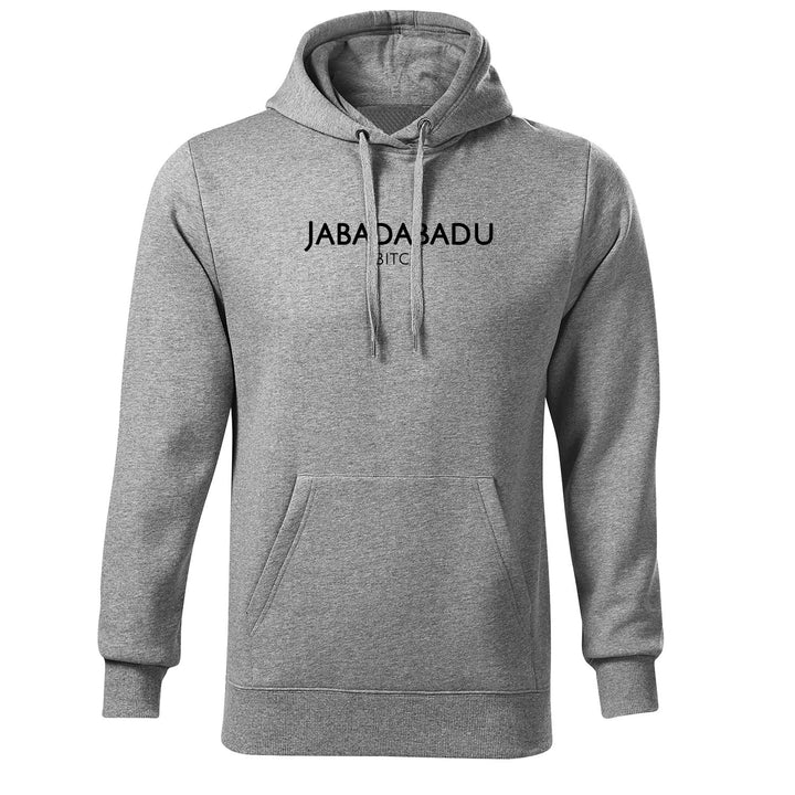 OwnDesigner Jabadabadu Hoodie Damen mit Aufdruck Zip Pullover Female (Cape 447 XL Grau)