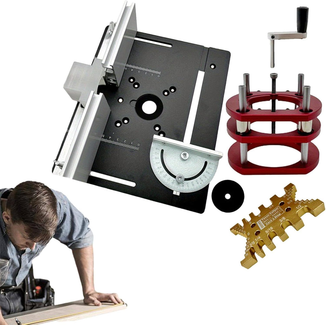 Oberfräsen-Liftsystem,Präzisions-Oberfräsen-Lift - Manuelles Hebe-Router-Hebesystem-Kit - Holzbearbe