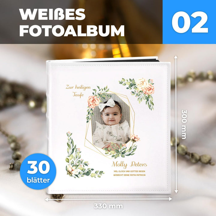 Maverton Fotoalbum zum Selbstgestalten + mit Aufdruck - für 240 Fotos 10x15-60 schwarze Seiten - Grö