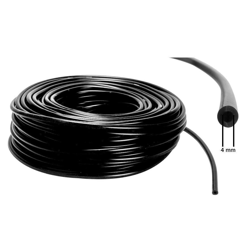 4mm ID - 3m Silikon Unterdruck Schlauch Vacuum Steuer Leitung - Schwarz
