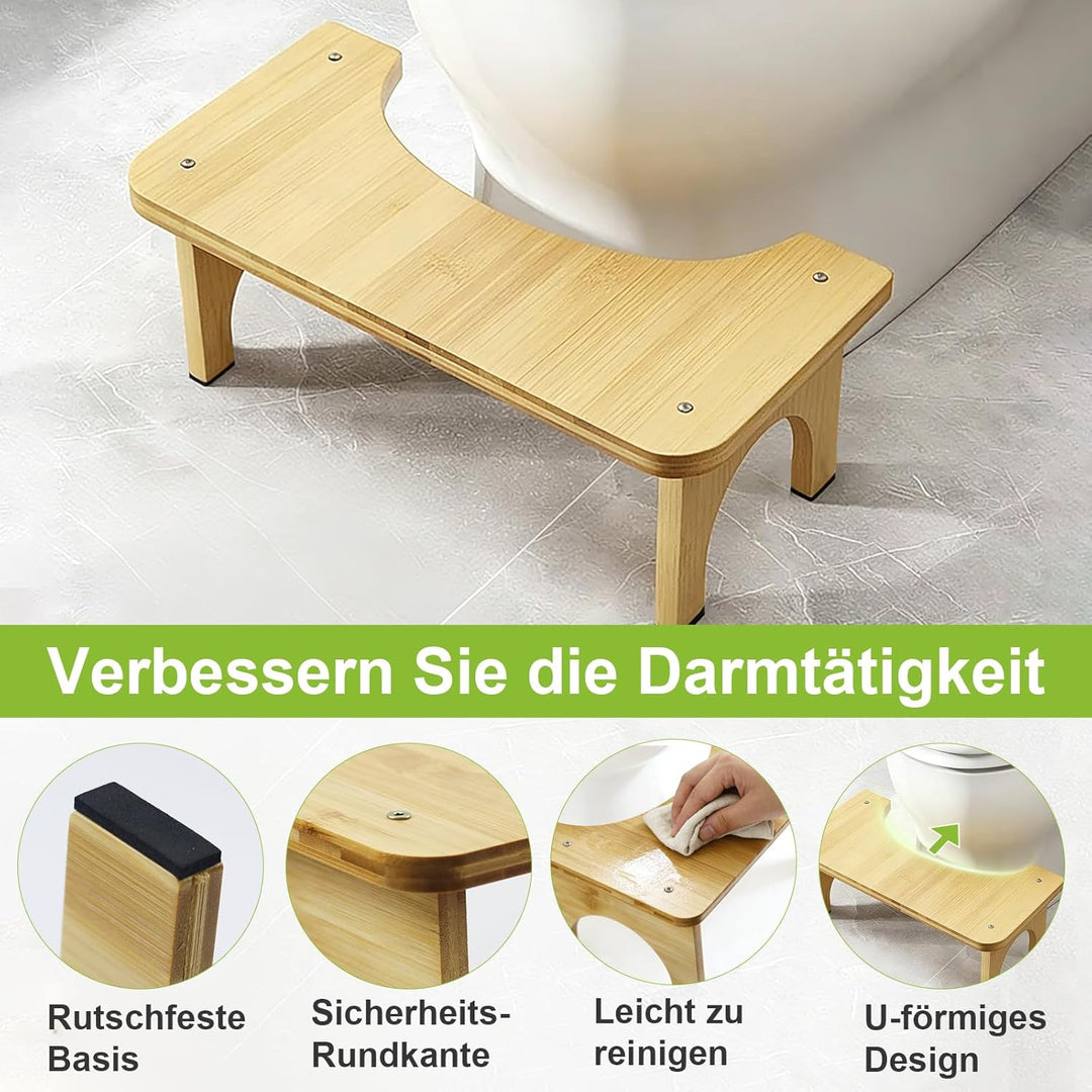 HA BIN Toilettenhocker für Erwachsene und Kinder, kackhocker gegen Verstopfung und für eine Gesünder