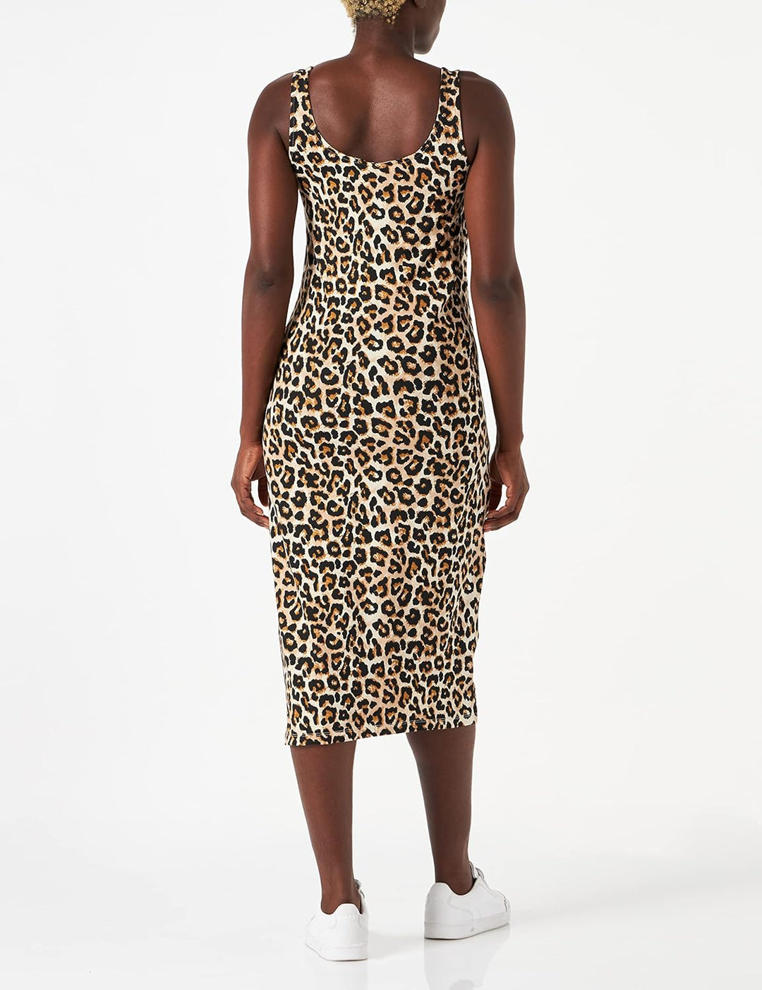 ONLY Damen Mlsanni S/L Midi Dress 2-p A. S Black/Pack:leo, S Black/Pack:leo