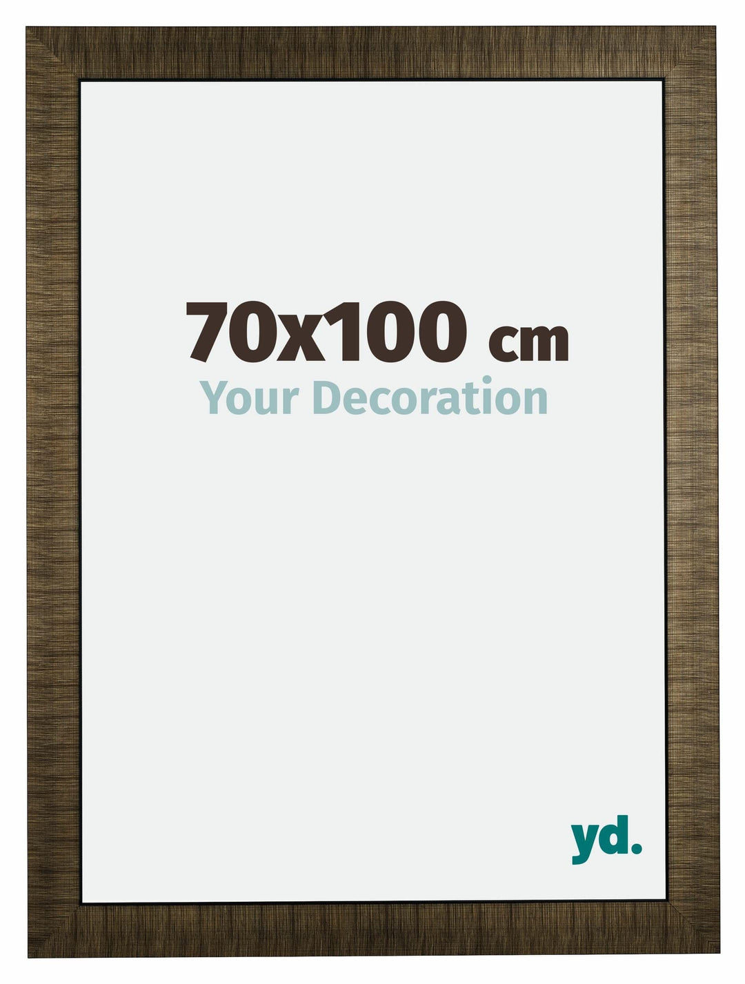yd. Your Decoration - Bilderrahmen 70x100 cm - Bilderrahmen aus Holz mit Acrylglas - Antireflex - Au