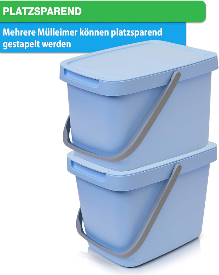 YourCasa Biomülleimer Küche - 6L Komposteimer Küche für alltäglichen Biomüll Behälter - Kompostbehäl