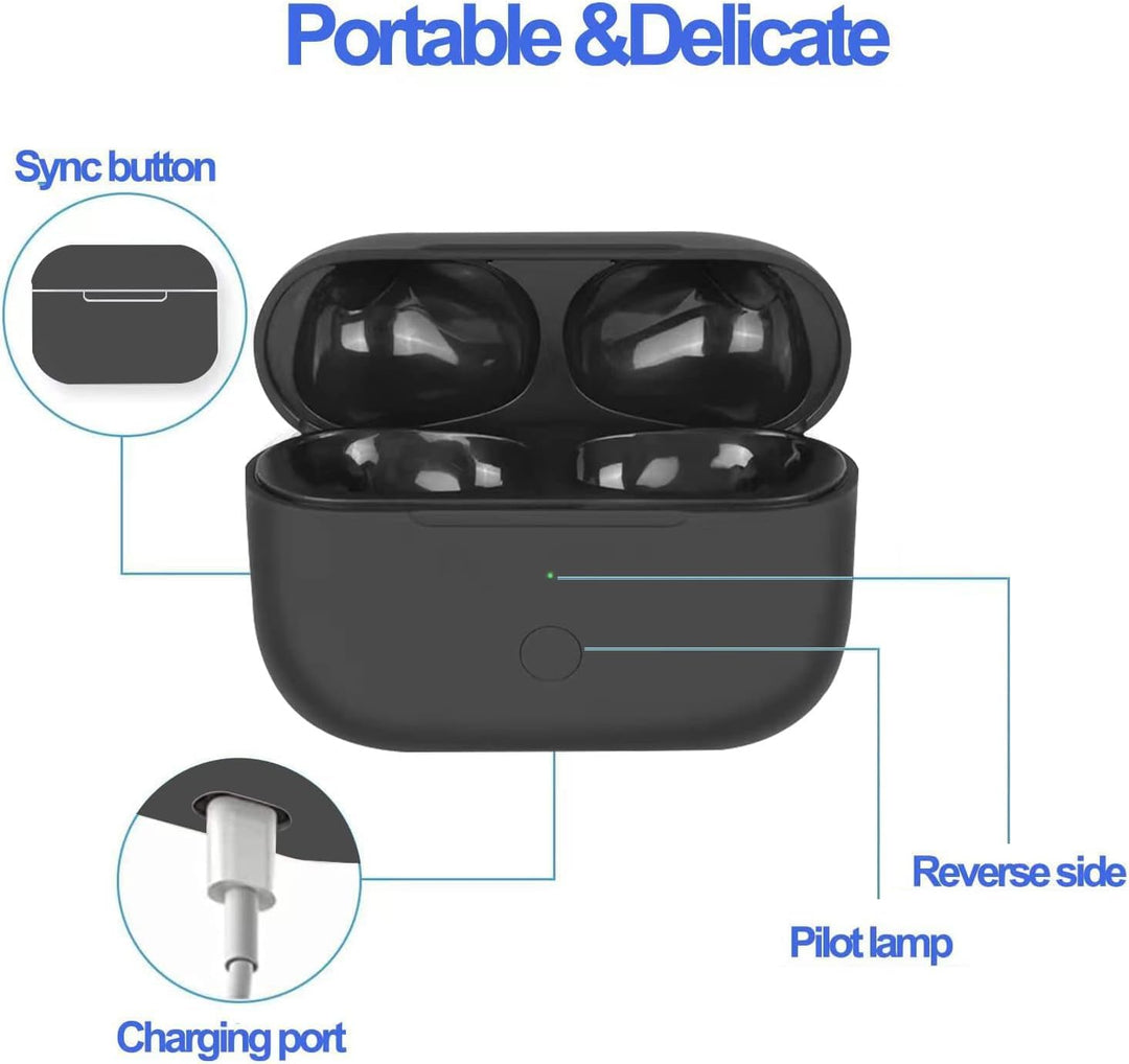 Kabelloses ladecase für Airpods pro, Ersatz Ladecase für Airpods pro mit Bluetooth-Pairing(Kopfhörer