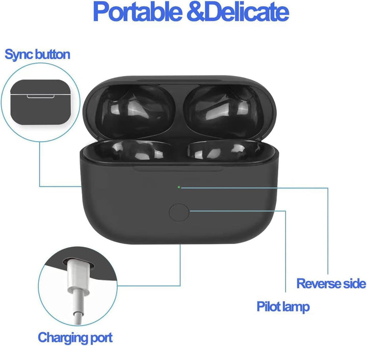 Kabelloses ladecase für Airpods pro, Ersatz Ladecase für Airpods pro mit Bluetooth-Pairing(Kopfhörer