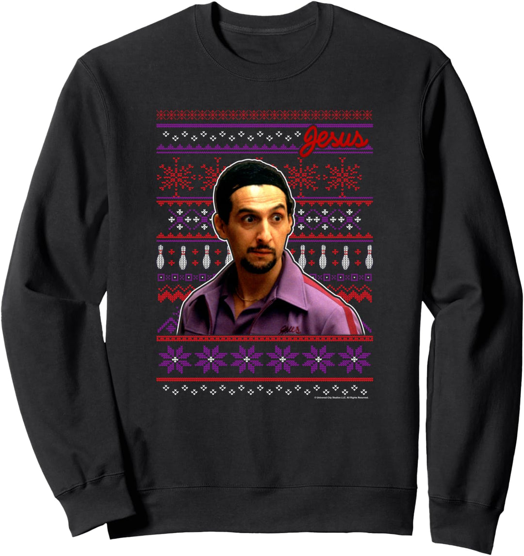 The Big Lebowski Christmas Jesus Bowling Ugly Sweater Sweatshirt