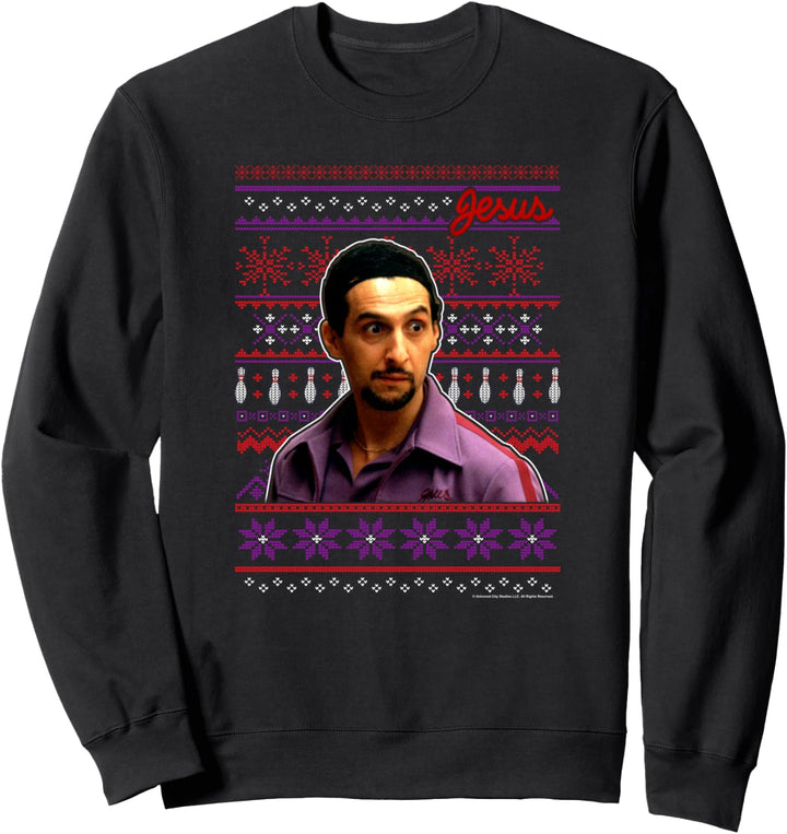 The Big Lebowski Christmas Jesus Bowling Ugly Sweater Sweatshirt