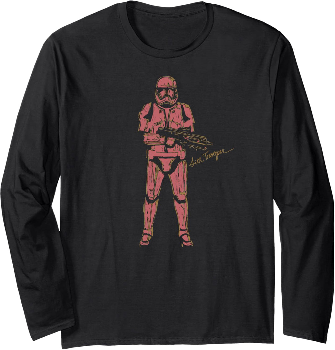 Star Wars: The Rise Of Skywalker Red Sith Trooper Simple Langarmshirt