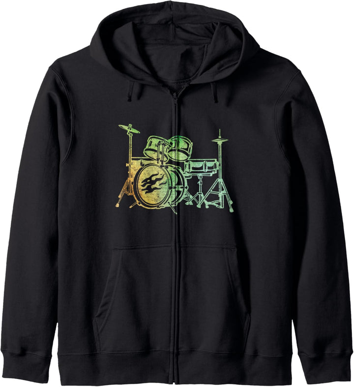 Drummer Geschenk für Schlagzeuger Kapuzenjacke
