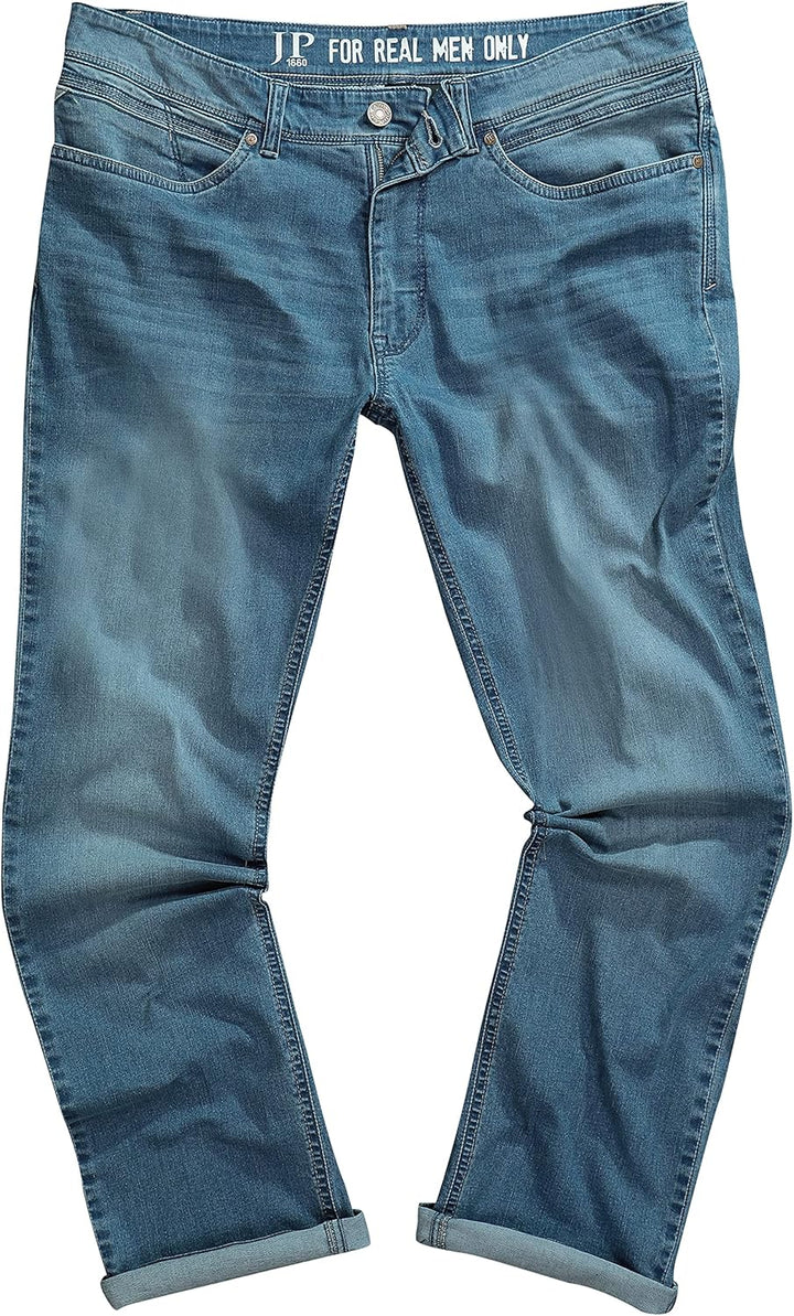 JP 1880 Herren Jeans Lightweight Jeans 5-Pocket, Regular Fit, Bauchfit 54 Blue Denim, 54 Blue Denim