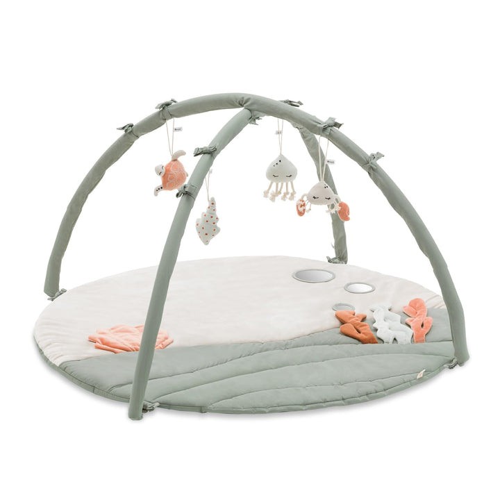 hauck Relax N Watch, Water Animals – Baby Spieldecke mit Spielbogen ab Geburt, Krabbeldecke mit Spie