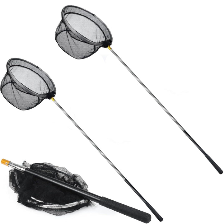LATERN 2 Stück Schmetterlingsnetz Fischerkescher, 170cm Teleskop Schmetterlingsnetz Fischernetz Pool