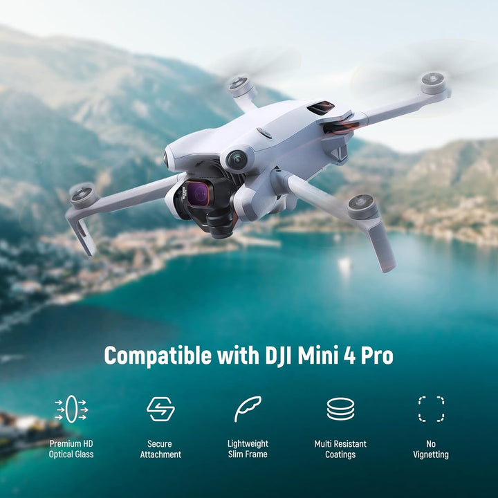 NEEWER ND&CPL-Filter-Set zum Aufstecken, kompatibel mit DJI Mini 4 Pro, 6 Stück CPL-Filter und Grauf