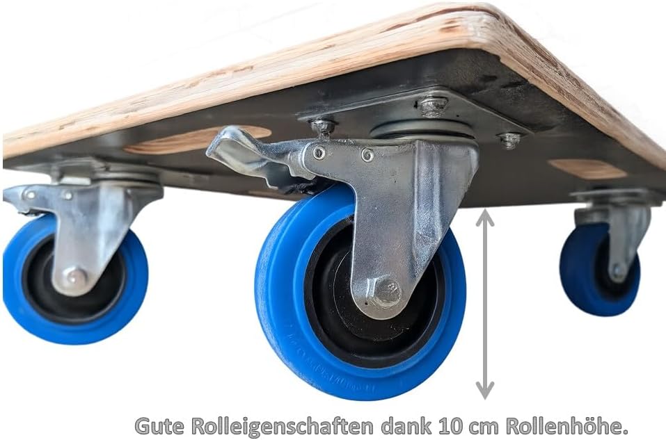 (2er-Set) Möbelroller/Transporthilfe | 60 × 40 cm | je 500 kg | Kompakt, stabil, bodenschonend – für