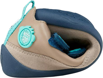 Affenzahn Barfussschuh Leder Buddy mit Klettverschluss Weich rutschfest Flexibel Reflektierend für J