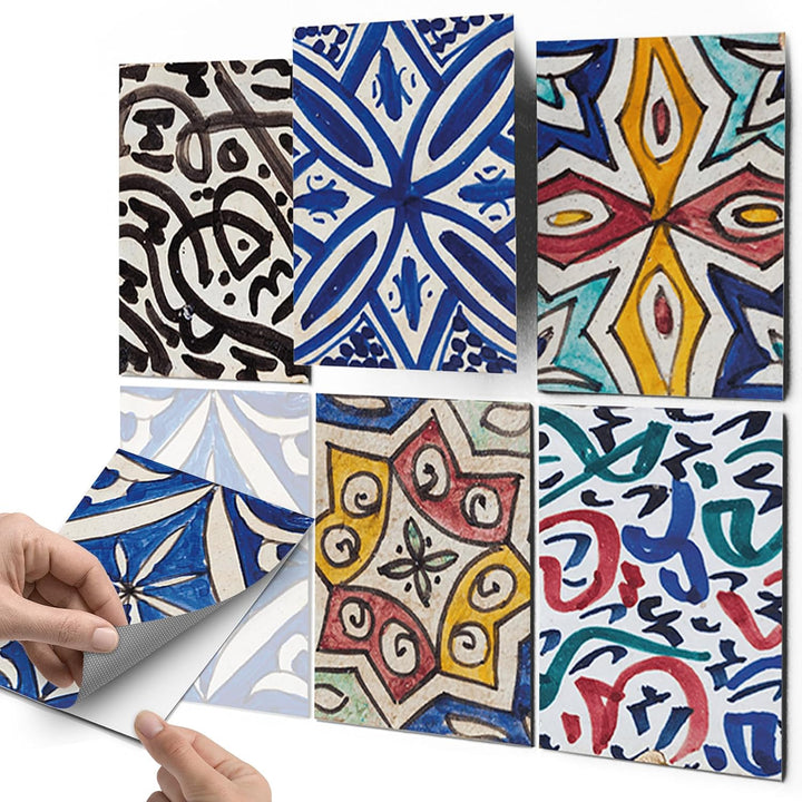 CREATISTO Mosaik-Fliesen Fliesensticker Fliesenfolie - Klebefolie Aufkleber für Fliesen I Klebeflies