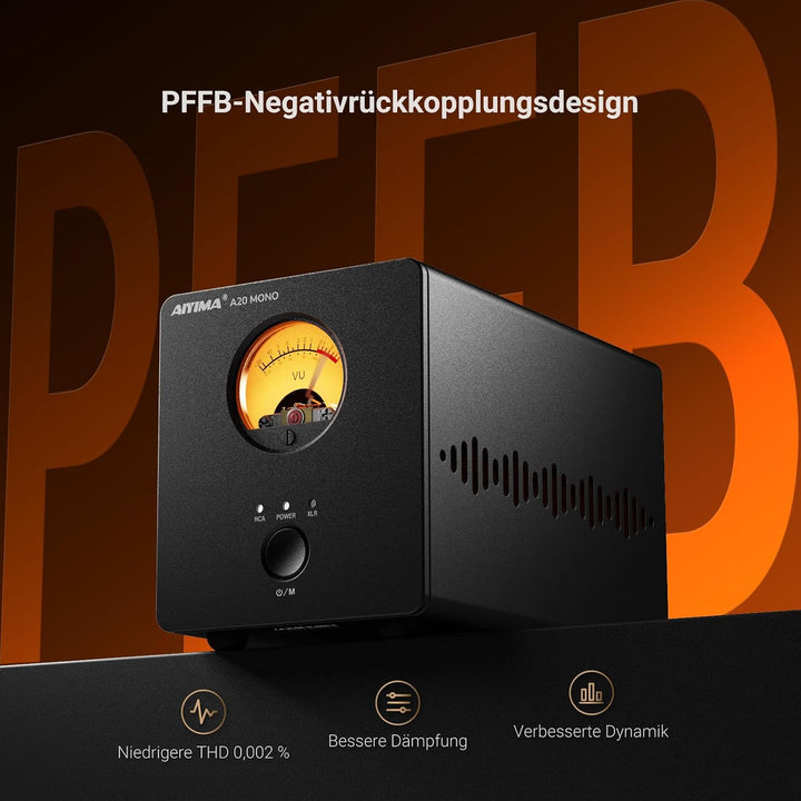 AIYIMA A20 Mono Vollsymmetrischer 300W TPA3255 Klasse D Verstärker mit HFP | HiFi Desktop Verstärker