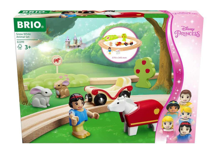 BRIO Disney Princess 32299 Schneewittchen Eisenbahn-Set - Liebevolles Spiel-Set mit Schneewittchen u