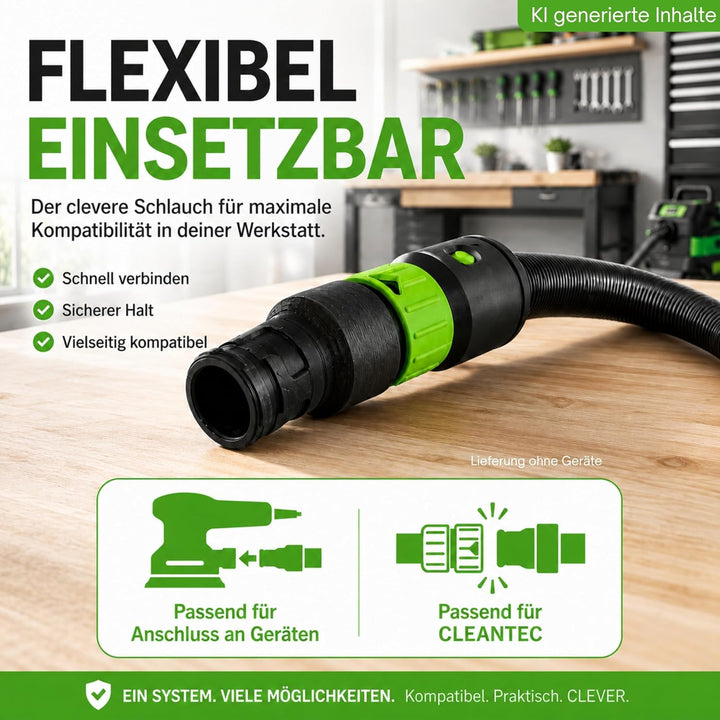 2,5m Staubsaugerschlauch passend für Festool Cleantec D27/32 Staubsauger