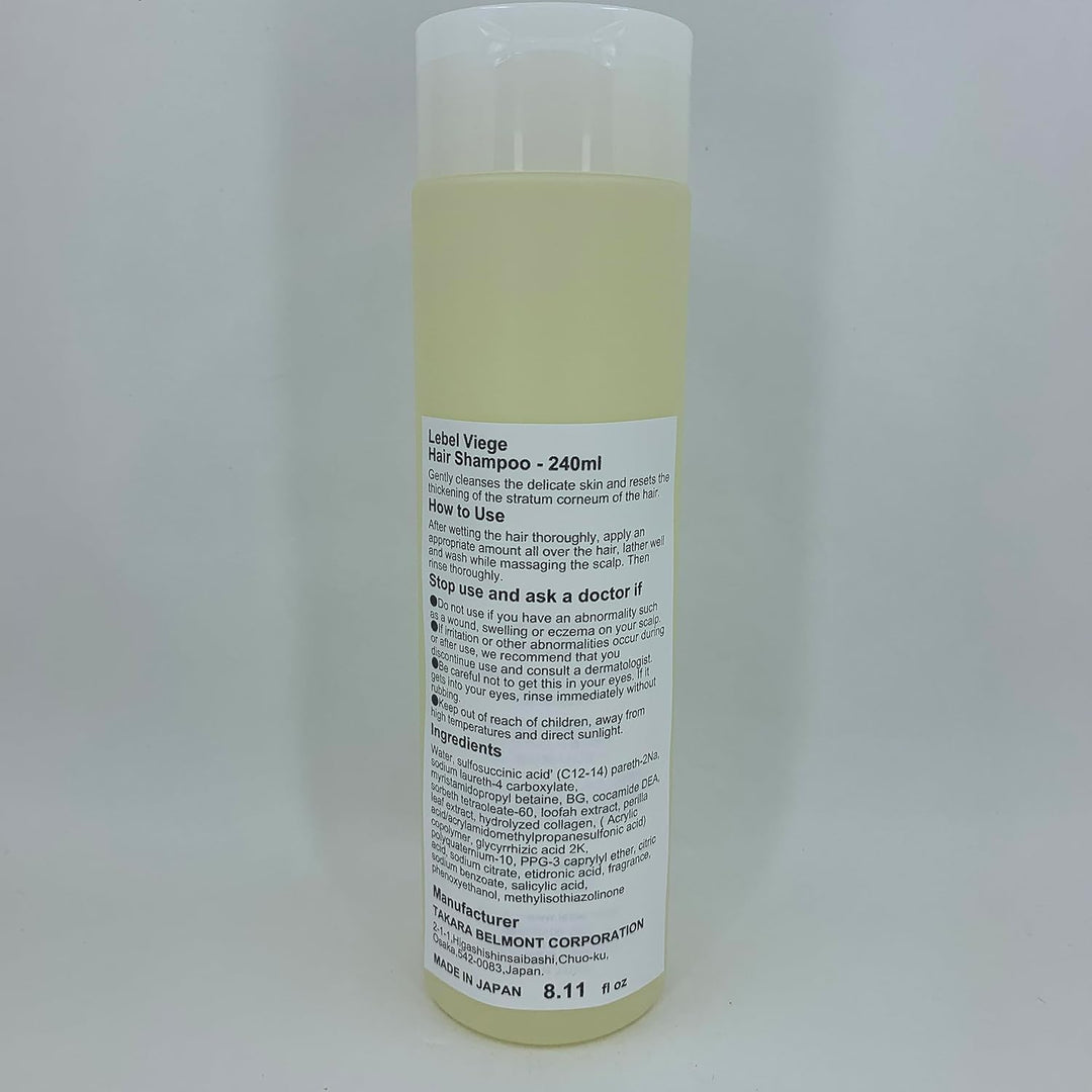 Lebel Viege Hair Shampoo - 240ml (Green Tea Set)