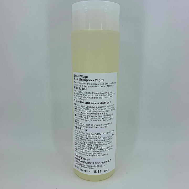 Lebel Viege Hair Shampoo - 240ml (Green Tea Set)