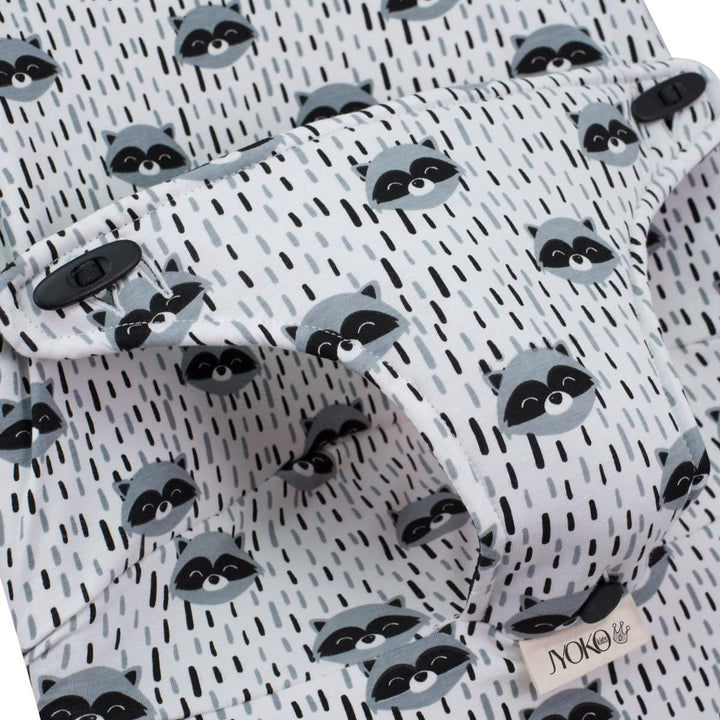 JYOKO Kids Bezug kompatibel mit Babybjorn Bliss, Balance, Soft (Raccoon, Baumwolle) Racoon Town, Rac